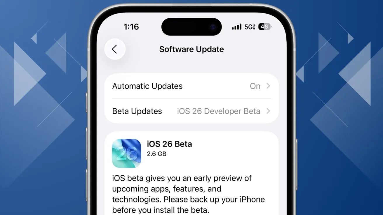Teste do iOS 26.1 - Imagem: Reprodução.