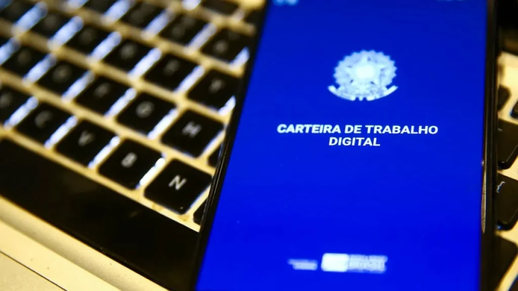 Emissão na Carteira de Trabalho Digital - Imagem: Reprodução.