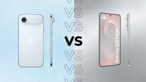 Comparação entre S25 Edge e iPhone Air - Imagem: Reprodução.