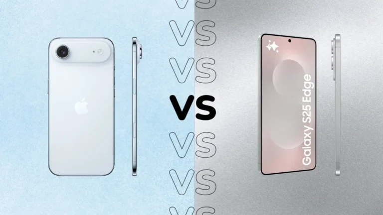 Comparação entre S25 Edge e iPhone Air - Imagem: Reprodução.