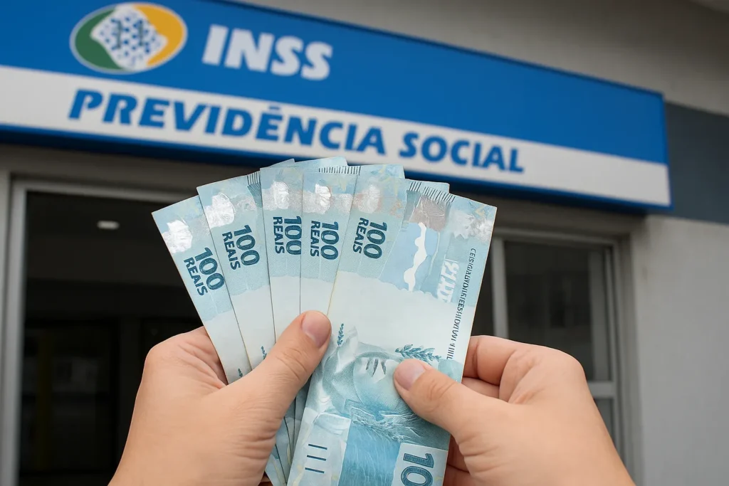 Pagamento do INSS com biometria - Imagem: Reprodução.