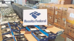 Leilão eletrônico da Receita Federal - Imagem: Reprodução.