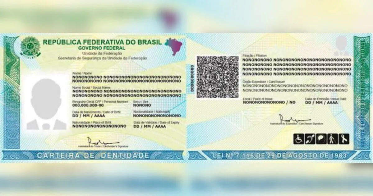Mudanças no novo RG - Imagem: Reprodução.